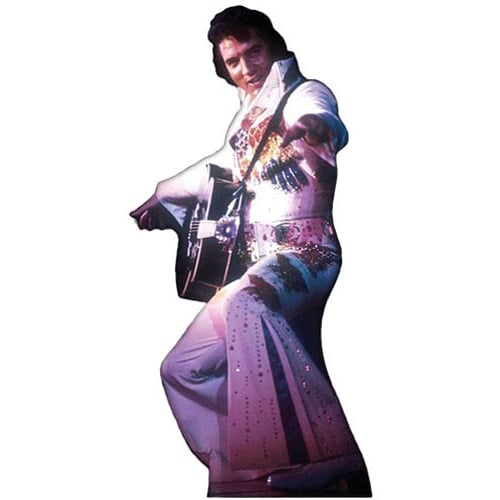 Elvis Presley White Jump Suit Lifesize Cardboard Cutout - 155cm Product Image