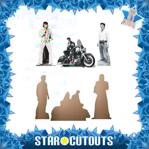Elvis Table Top Cardboard Cutouts - Pack of 3 Product Gallery Image