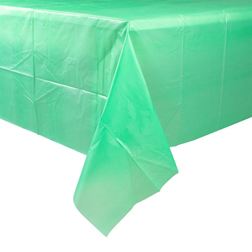 Emerald Green Economy Plastic Tablecover 1.83m x 1.37m Product Image