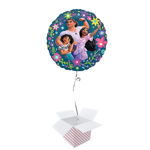 Encanto Disney Round Foil Helium Balloon - Inflated Balloon in a Box Product Gallery Image