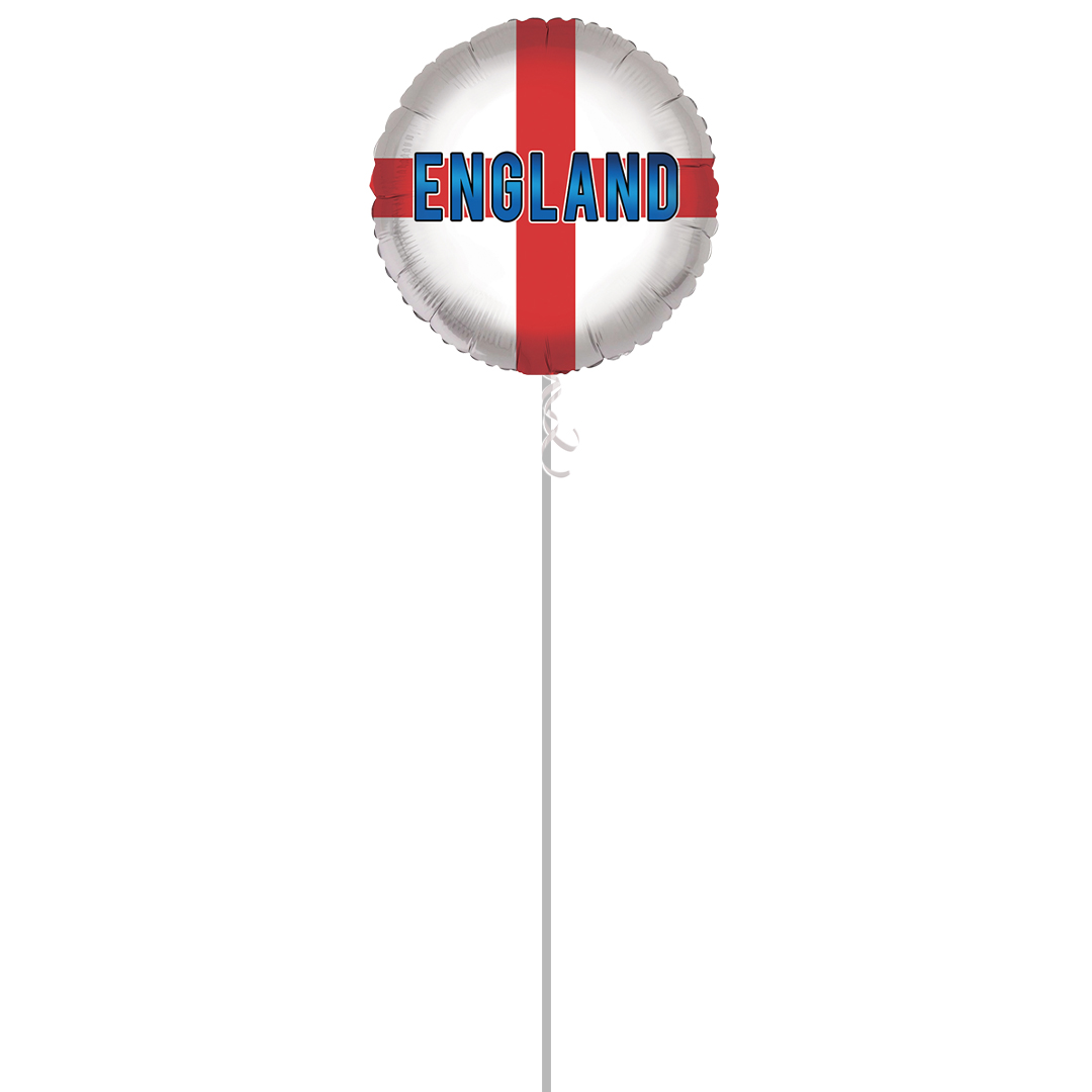 England Flag Round Foil Balloon - Balloon In A Box Product Gallery Image