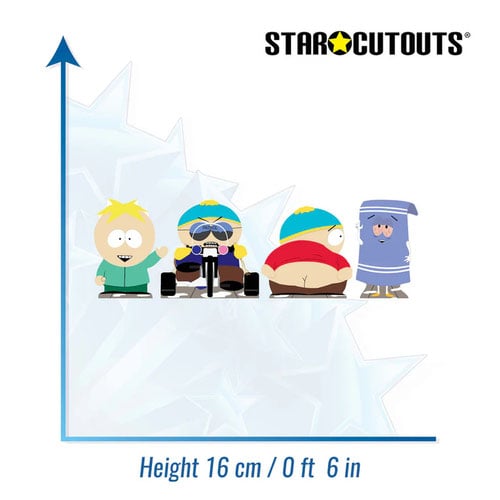 Eric Cartman, Butters and Towelie South Park Table Top Cardboard Cutouts - Pack of 4 Product Gallery Image