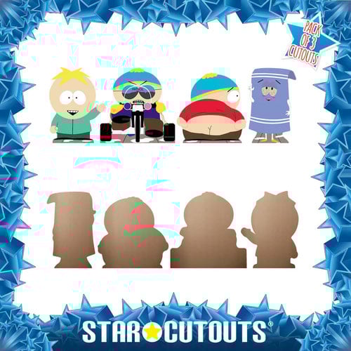 Eric Cartman, Butters and Towelie South Park Table Top Cardboard Cutouts - Pack of 4 Product Gallery Image