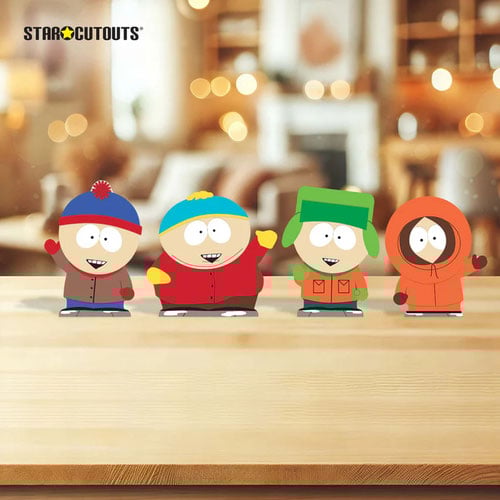 Eric Cartman, Stan Marsh, Kyle Broflovski and Kenny McCormick South Park Table Top Cardboard Cutouts - Pack of 4 Product Gallery Image