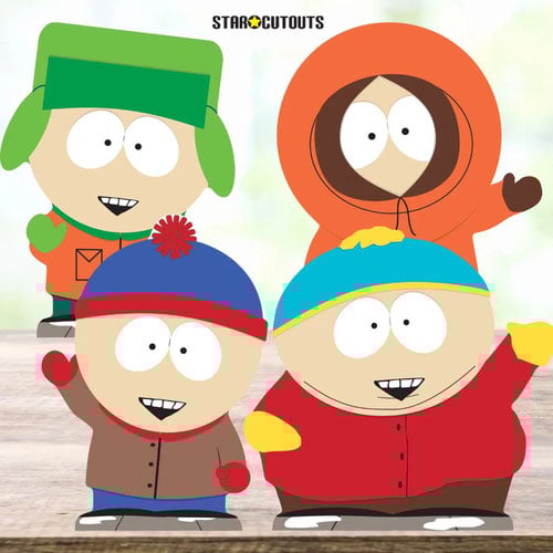 Eric Cartman, Stan Marsh, Kyle Broflovski and Kenny McCormick South Park Table Top Cardboard Cutouts - Pack of 4 Product Gallery Image