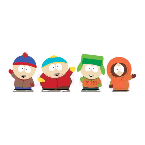 Eric Cartman, Stan Marsh, Kyle Broflovski and Kenny McCormick South Park Table Top Cardboard Cutouts - Pack of 4