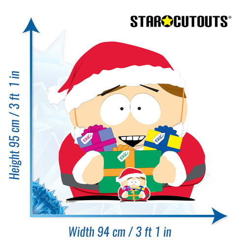 Eric Cartman as Santa South Park Star Mini Cardboard Cutout 95cm Product Gallery Image