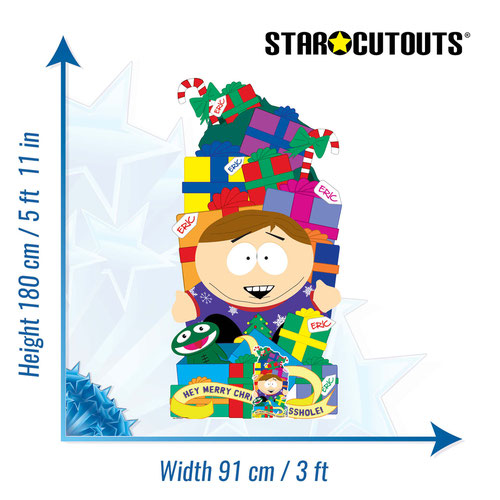 Eric Cartman Christmas Gifts Stack South Park Lifesize Cardboard Cutout 180cm Product Gallery Image