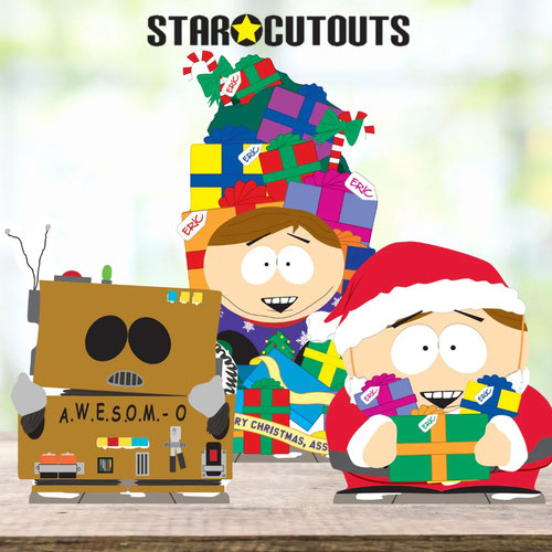 Eric Cartman Festive South Park Table Top Cardboard Cutouts - Pack of 3 Product Gallery Image