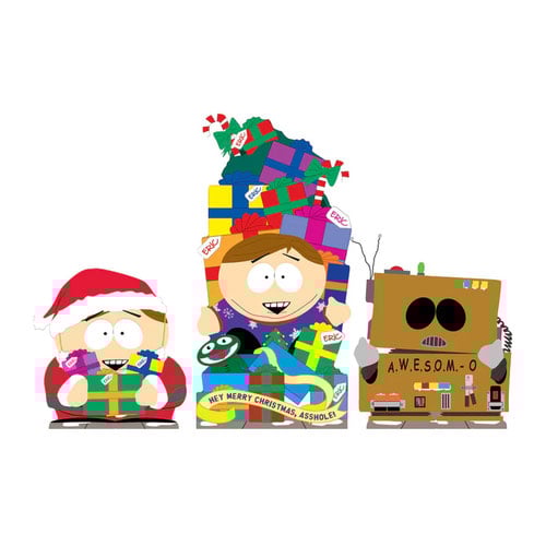 Eric Cartman Festive South Park Table Top Cardboard Cutouts - Pack of 3 Product Gallery Image