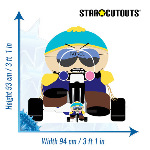 Eric Cartman the Cop South Park Star Mini Cardboard Cutout 93cm Product Gallery Image