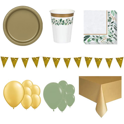 Eucalyptus Green 16 Person Deluxe Party Pack Product Image