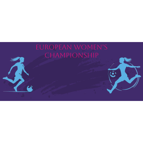 European Women's Football Championship Design Small Personalised Banner 4ft x 2ft Product Gallery Image