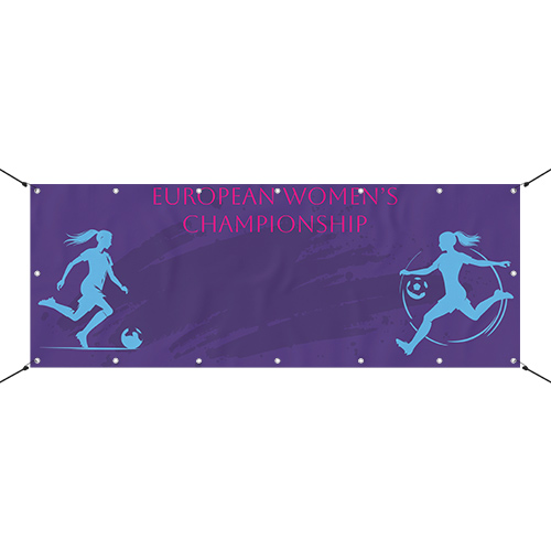 European Women's Football Championship Design Small Personalised Banner 4ft x 2ft