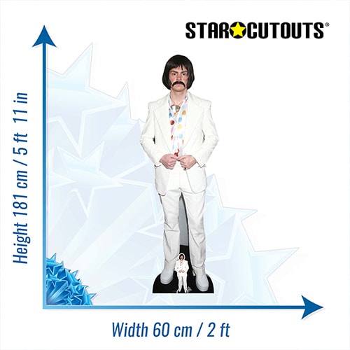 Evan Peters Wig Lifesize Cardboard Cutout 181cm Product Gallery Image