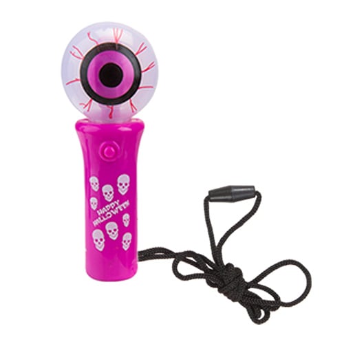 Eyeball Halloween Light Up Purple Plastic Wand Product Gallery Image