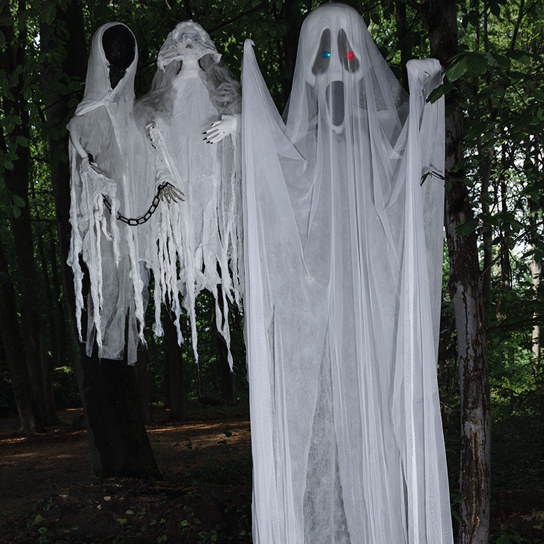 Faceless Ghost Halloween Hanging Prop Decoration 1m View 3