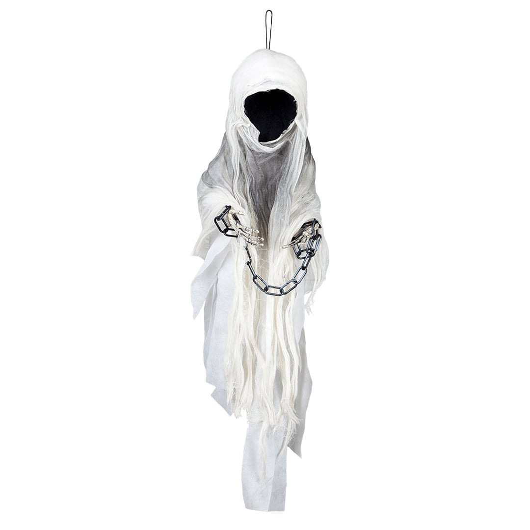 Faceless Ghost Halloween Hanging Prop Decoration 1m