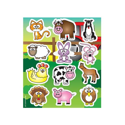 Farm Animal Sticker Sheet Product Image