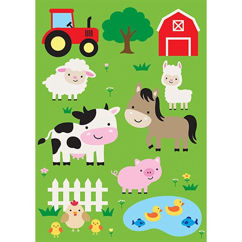 Farm Animals Design Poster PVC Party Sign Decoration Product Gallery Image