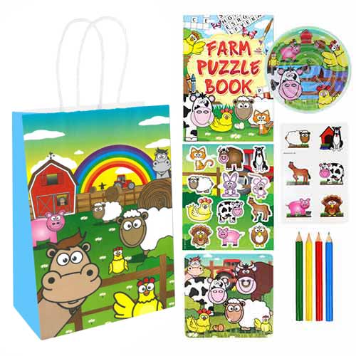 Farm Animals Pre-Filled Party Favour Bag