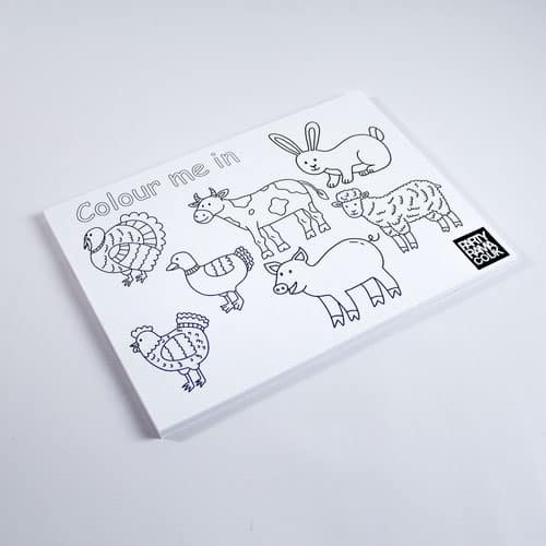 Farm Animals Themed A4 Colouring sheet Product Image