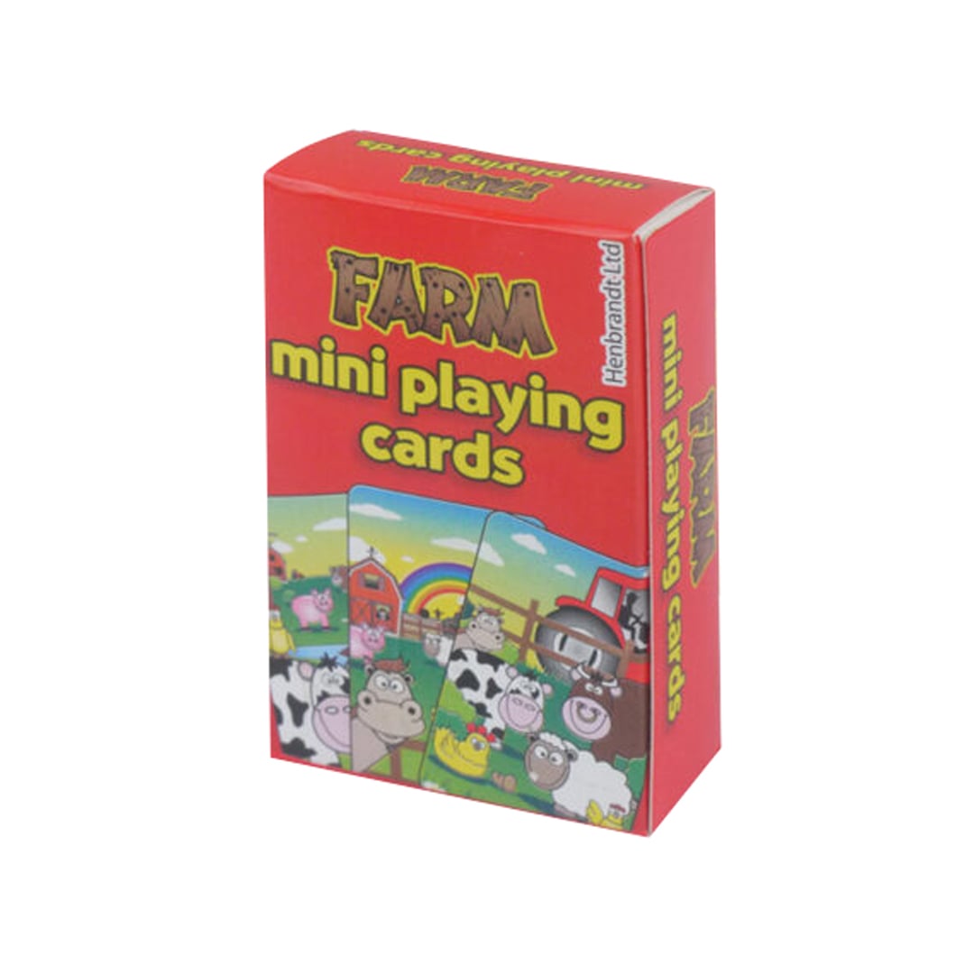 Farm Animals Mini Playing Cards - Pack of 24