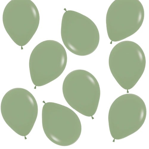 Fashion Green Eucalyptus Biodegradable Mini Latex Balloons 13cm / 5 in - Pack of 100 Product Image