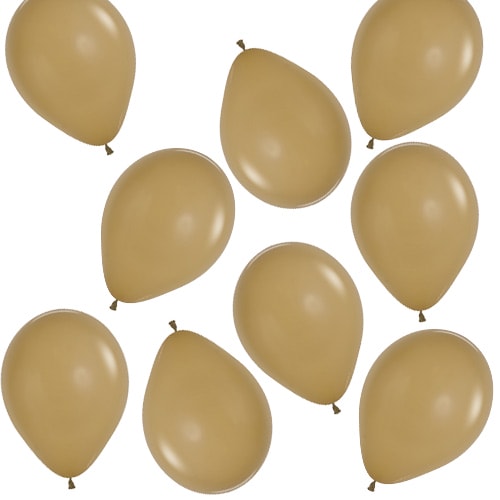 Fashion Solid Latte Brown Biodegradable Mini Latex Balloons 13cm / 5 in - Pack of 100 Product Image