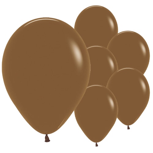 Fashion Solid Coffee Brown Biodegradable Latex Balloons 30cm / 12 in - Pack of 50 Product Image