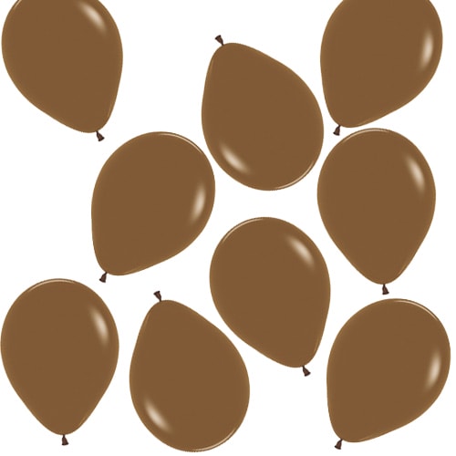 Fashion Solid Coffee Brown Biodegradable Mini Latex Balloons 13cm / 5 in - Pack of 100 Product Image