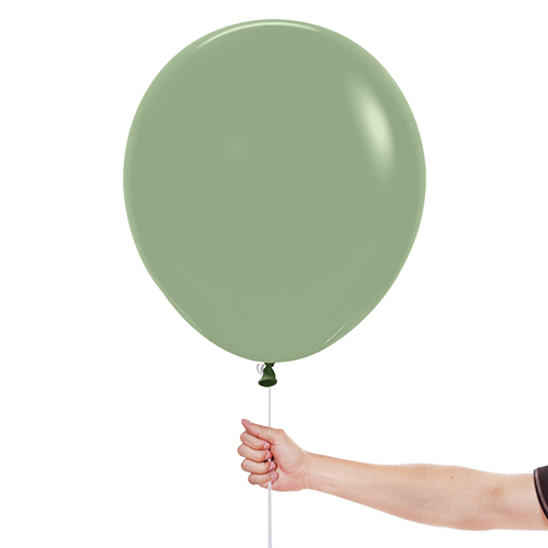 Fashion Solid Eucalyptus Green Sempertex Biodegradable Latex Balloons 45cm / 18 in - Pack of 25 Product Gallery Image