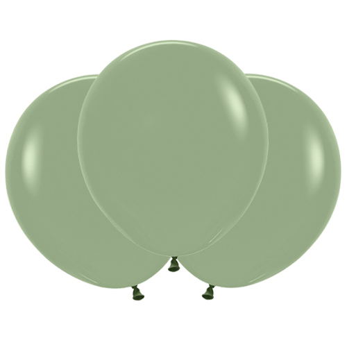 Fashion Solid Eucalyptus Green Sempertex Biodegradable Latex Balloons 45cm / 18 in - Pack of 25 Product Gallery Image