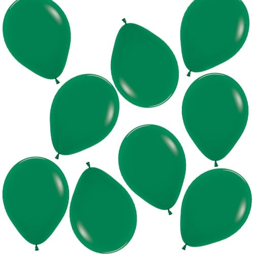 Fashion Solid Forest Green Biodegradable Mini Latex Balloons 13cm / 5 in - Pack of 100 Product Image