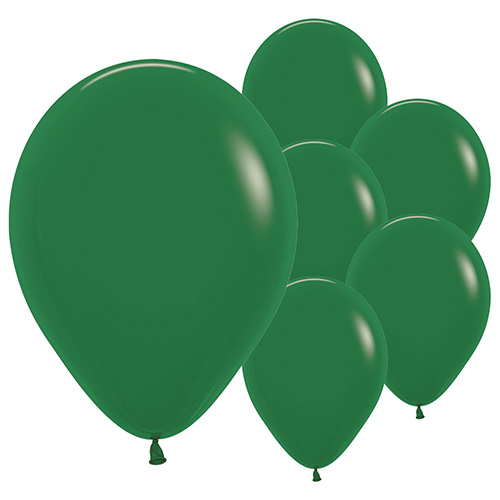 Fashion Solid Forest Green Sempertex Biodegradable Latex Balloons 30cm / 12 in - Pack of 50 Product Gallery Image