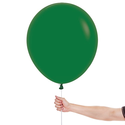 Fashion Solid Forest Green Sempertex Biodegradable Latex Balloons 45cm / 18 in - Pack of 25 Product Gallery Image