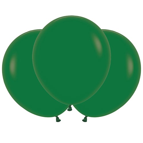 Fashion Solid Forest Green Sempertex Biodegradable Latex Balloons 45cm / 18 in - Pack of 25 Product Gallery Image