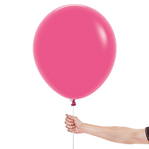 Fashion Solid Hot Pink Fuchsia Sempertex Biodegradable Latex Balloons 45cm / 18 in - Pack of 25 Product Gallery Image