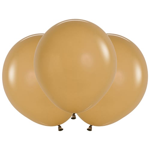 Fashion Solid Latte Brown Sempertex Biodegradable Latex Balloons 45cm / 18 in - Pack of 25 Product Gallery Image