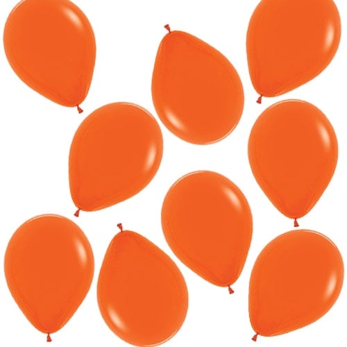 Fashion Solid Orange Biodegradable Mini Latex Balloons 13cm / 5 in - Pack of 100 Product Image