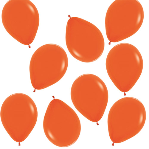 Fashion Solid Orange Sempertex Biodegradable Mini Latex Balloons 13cm / 5 in - Pack of 50