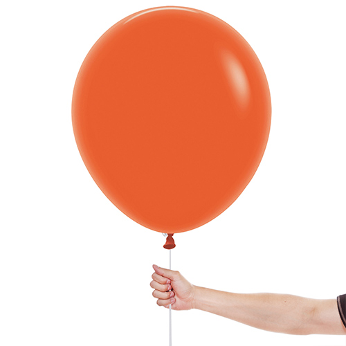 Fashion Solid Orange Sempertex Biodegradable Latex Balloons 45cm / 18 in - Pack of 25 Product Gallery Image