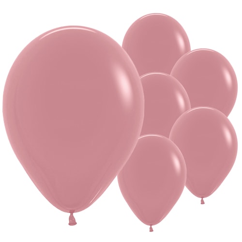 Fashion Solid Pink Rosewood Biodegradable Latex Balloons 30cm / 12 in - Pack of 50 Product Image