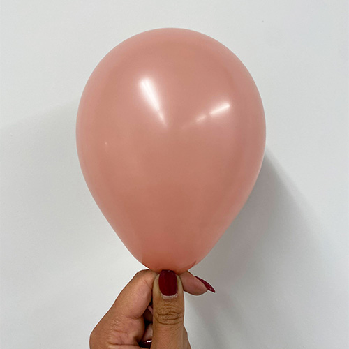 Fashion Solid Pink Rosewood Biodegradable Mini Latex Balloons 13cm / 5 in - Pack of 100 Product Gallery Image