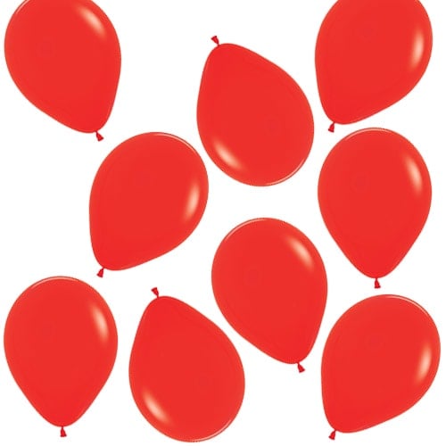 Fashion Solid Red Biodegradable Mini Latex Balloons 13cm / 5 in - Pack of 100 Product Image