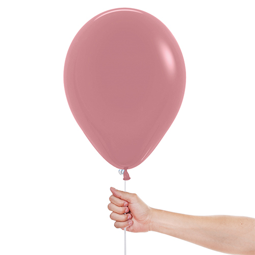 Fashion Solid Rosewood Pink Sempertex Biodegradable Latex Balloons 30cm / 12 in - Pack of 50 Product Gallery Image