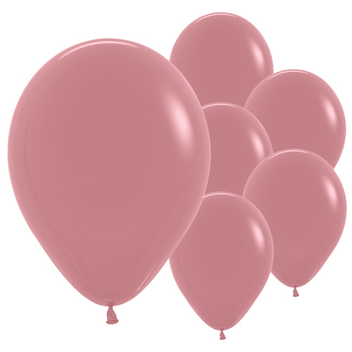Fashion Solid Rosewood Pink Sempertex Biodegradable Latex Balloons 30cm / 12 in - Pack of 50 Product Gallery Image