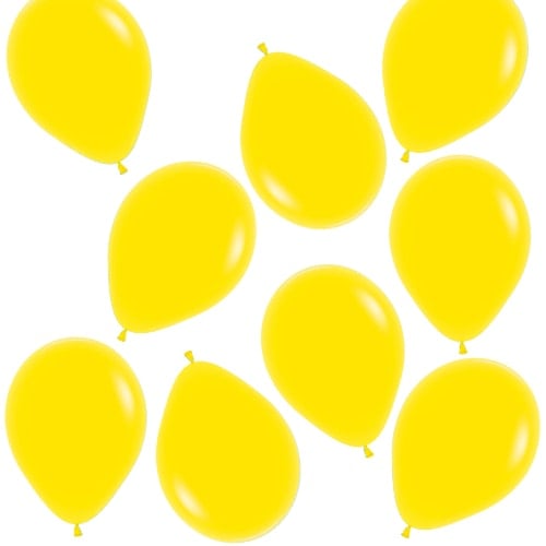 Fashion Solid Yellow Biodegradable Mini Latex Balloons 13cm / 5 in - Pack of 100 Product Image