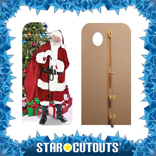 Father Christmas Stand In Cardboard Cutout 186cm Product Gallery Image