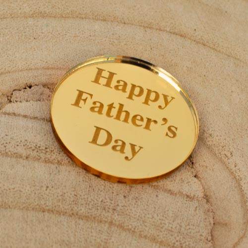 Father's Day Circle Cake Topper Product Gallery Image